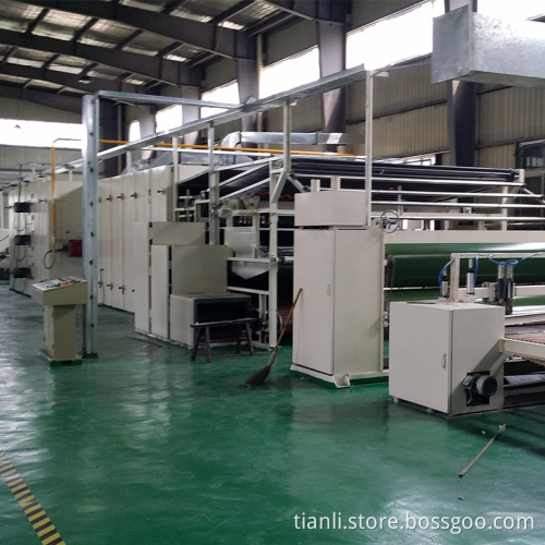 chemical bonded wadding machine wipe production line